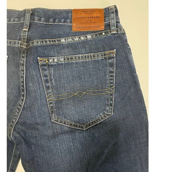 Lucky Brand Men 221 Original Straight Fit Distressed Jeans Size 31 - Picture 3 of 10